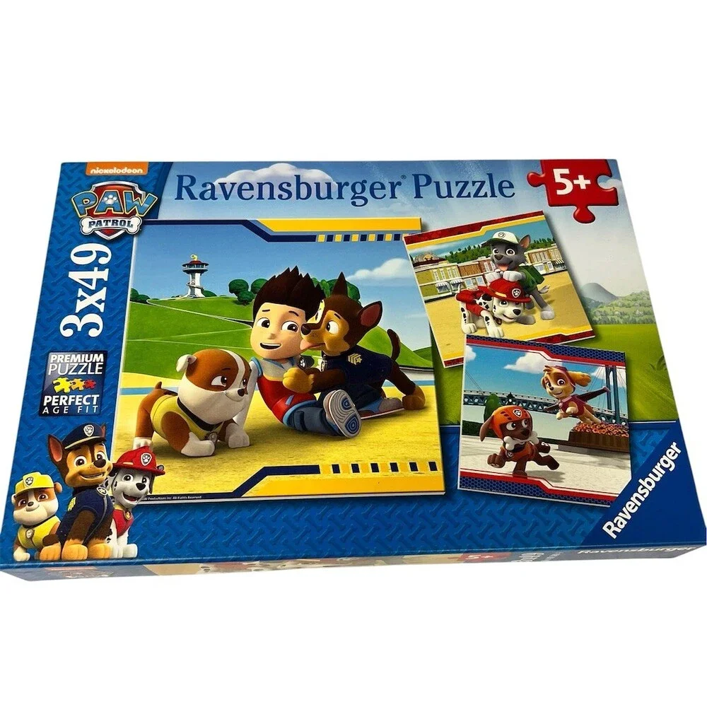 Ravensburger Paw Patrol Kids Jigsaw Puzzle Set 3-Pack 49 Piece Each Age 5+